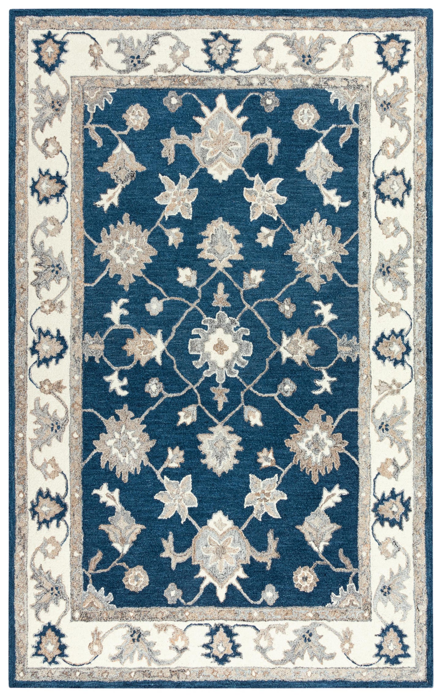 Essence ESS105 Navy Hand-Tufted Rug - Rizzy