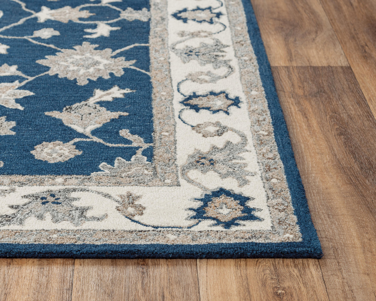 Essence ESS105 Navy Hand-Tufted Rug - Rizzy