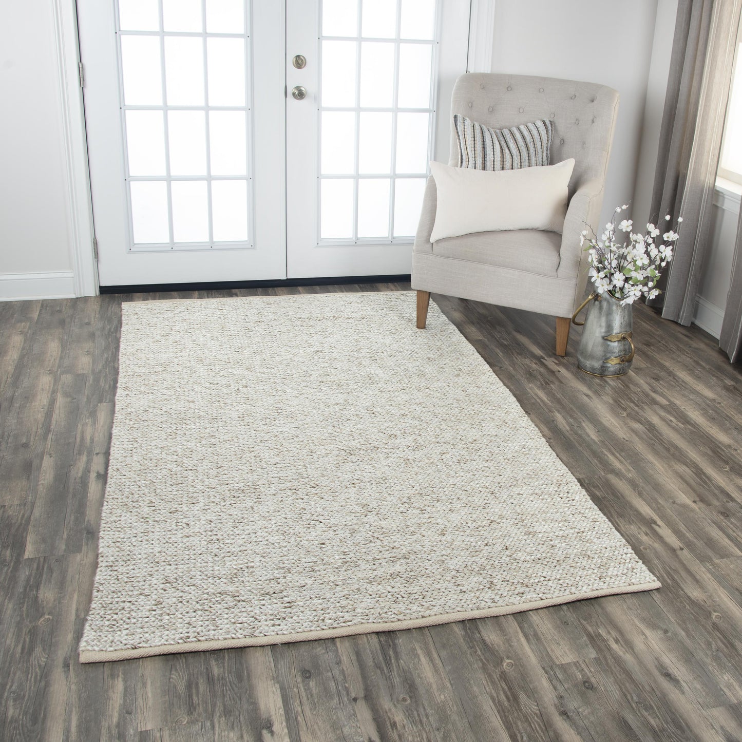 Ewe Complete me EWE102 Beige Hand-Woven Rug - Rizzy