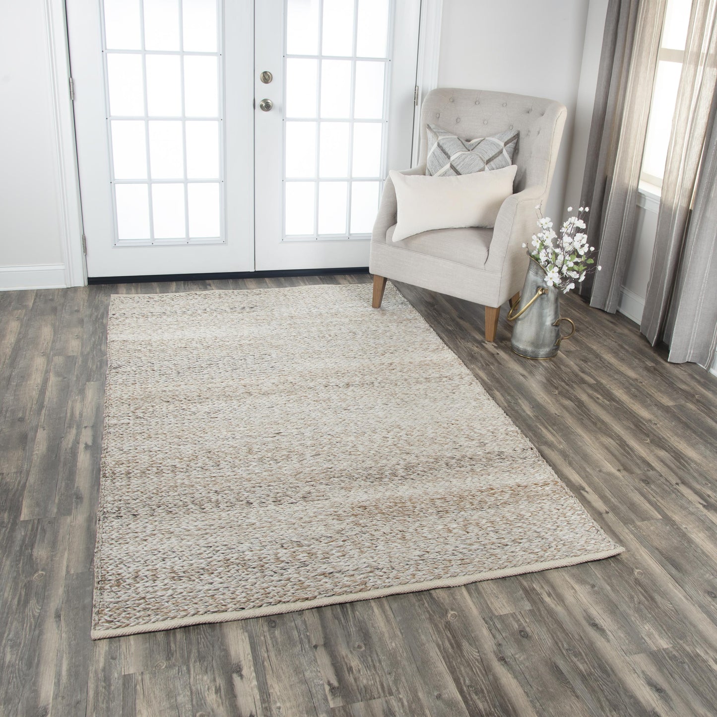 Ewe Complete me EWE105 Beige Hand-Woven Rug - Rizzy