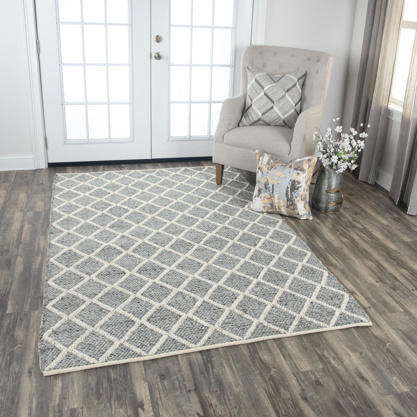 Ewe Complete me EWE106 Gray Hand-Woven Rug - Rizzy