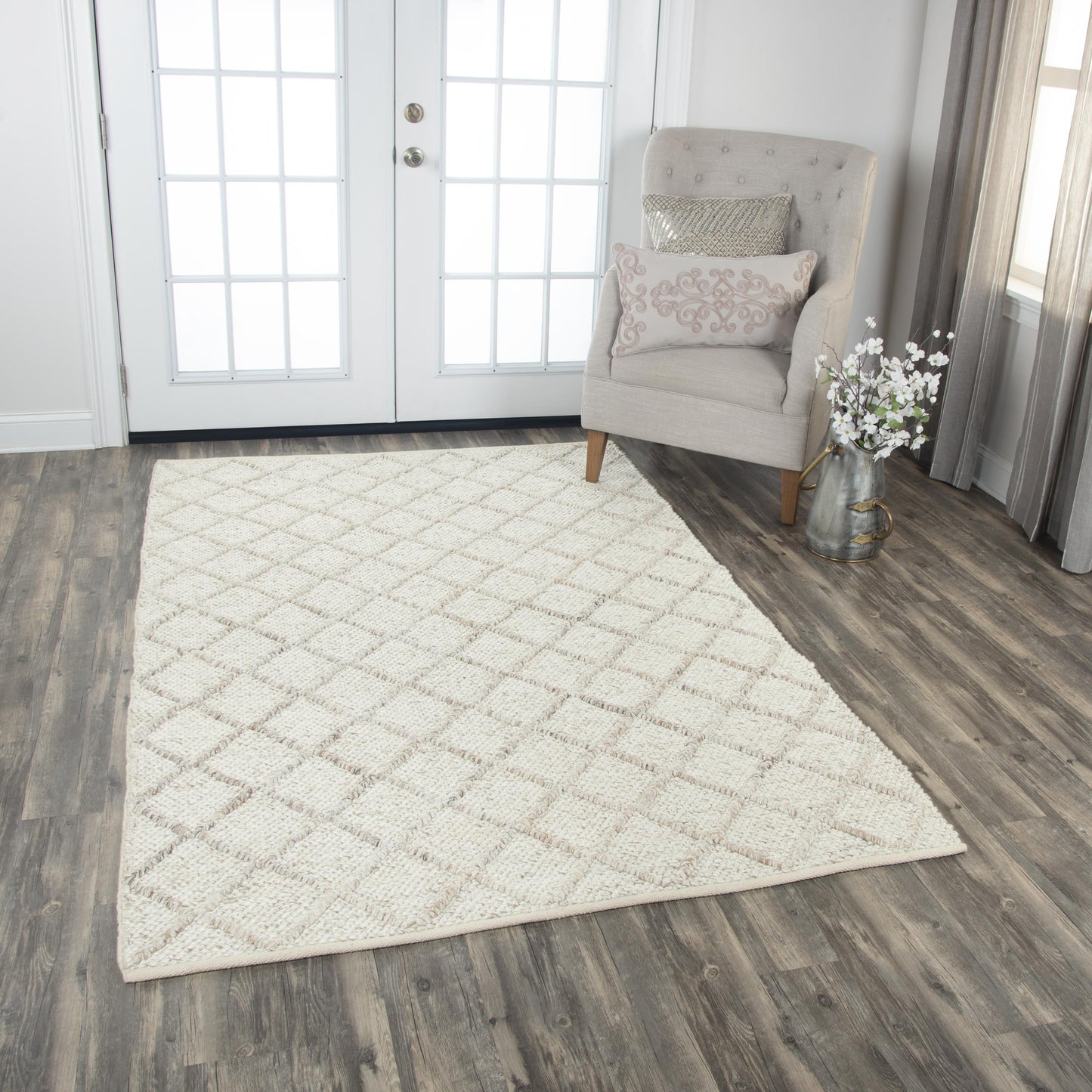 Ewe Complete me EWE107 Beige Hand-Woven Rug - Rizzy