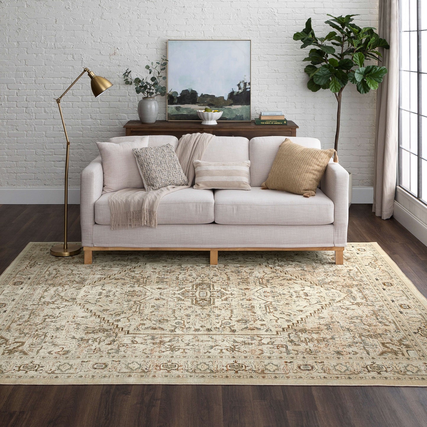 Exalted Grey Area Rug - Karastan