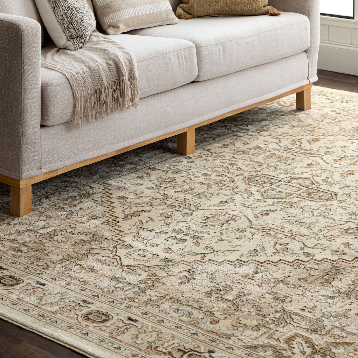 Exalted Grey Area Rug - Karastan