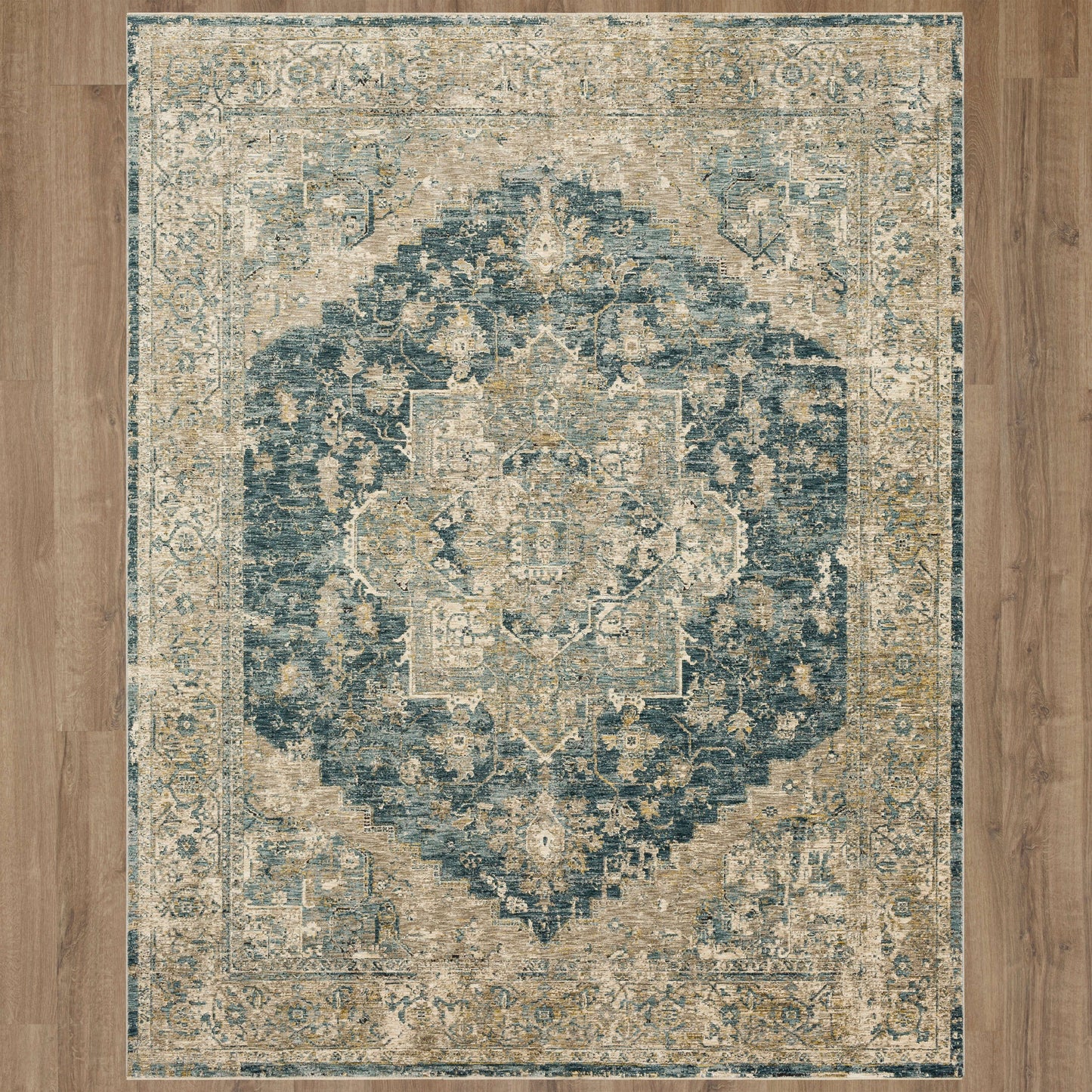 Ezine Blue Area Rug - Karastan