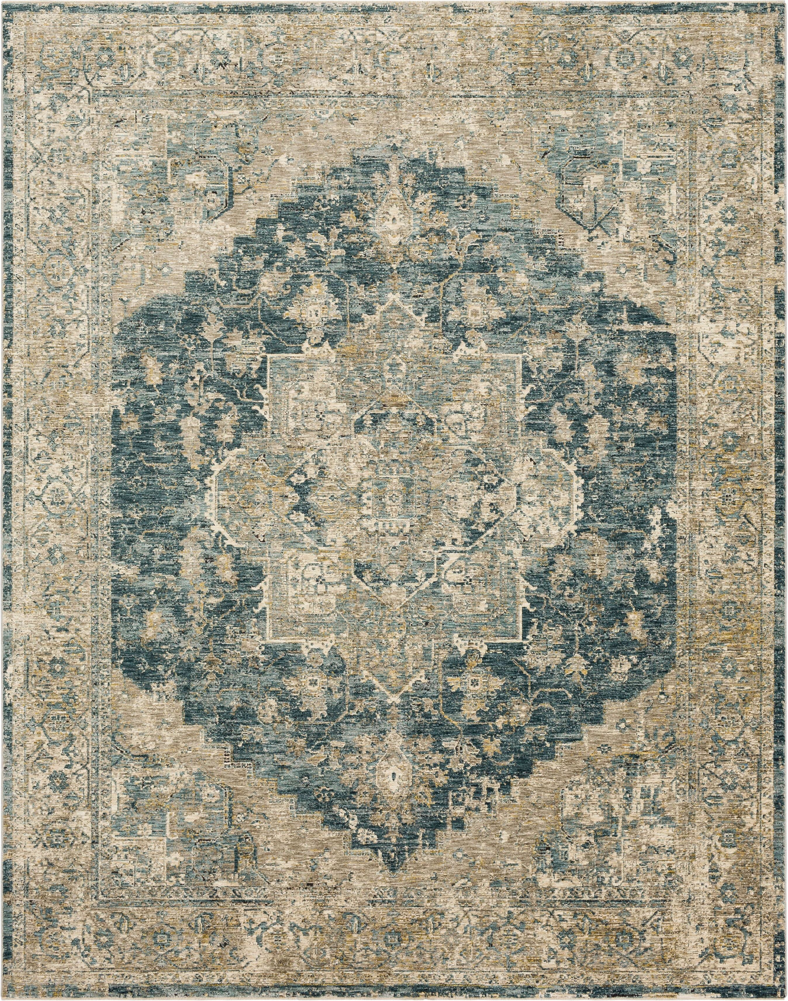 Ezine Blue Area Rug - Karastan – Rug Gallery Outlet