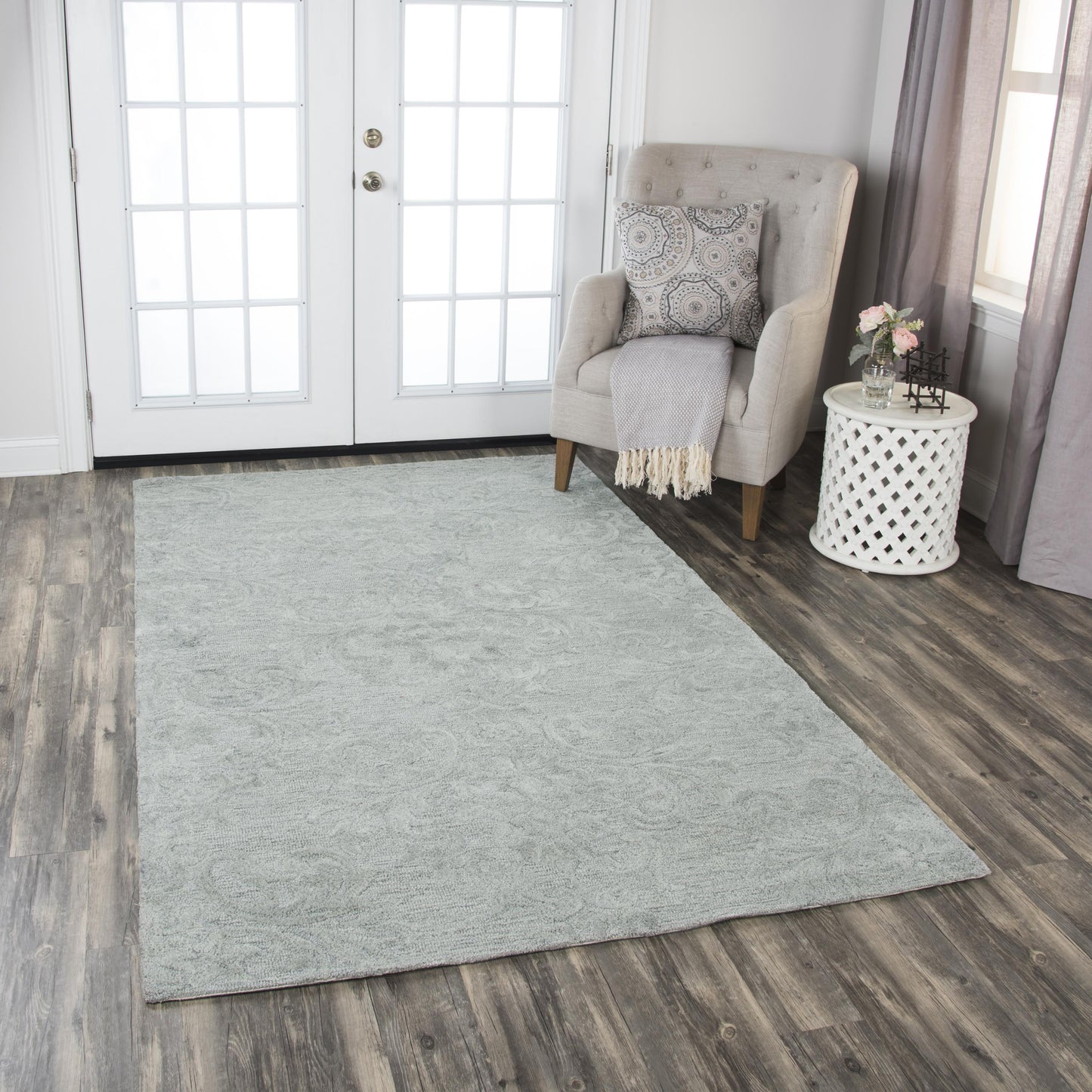 Fifth Avenue FA115B Gray Hand-Tufted Rug - Rizzy