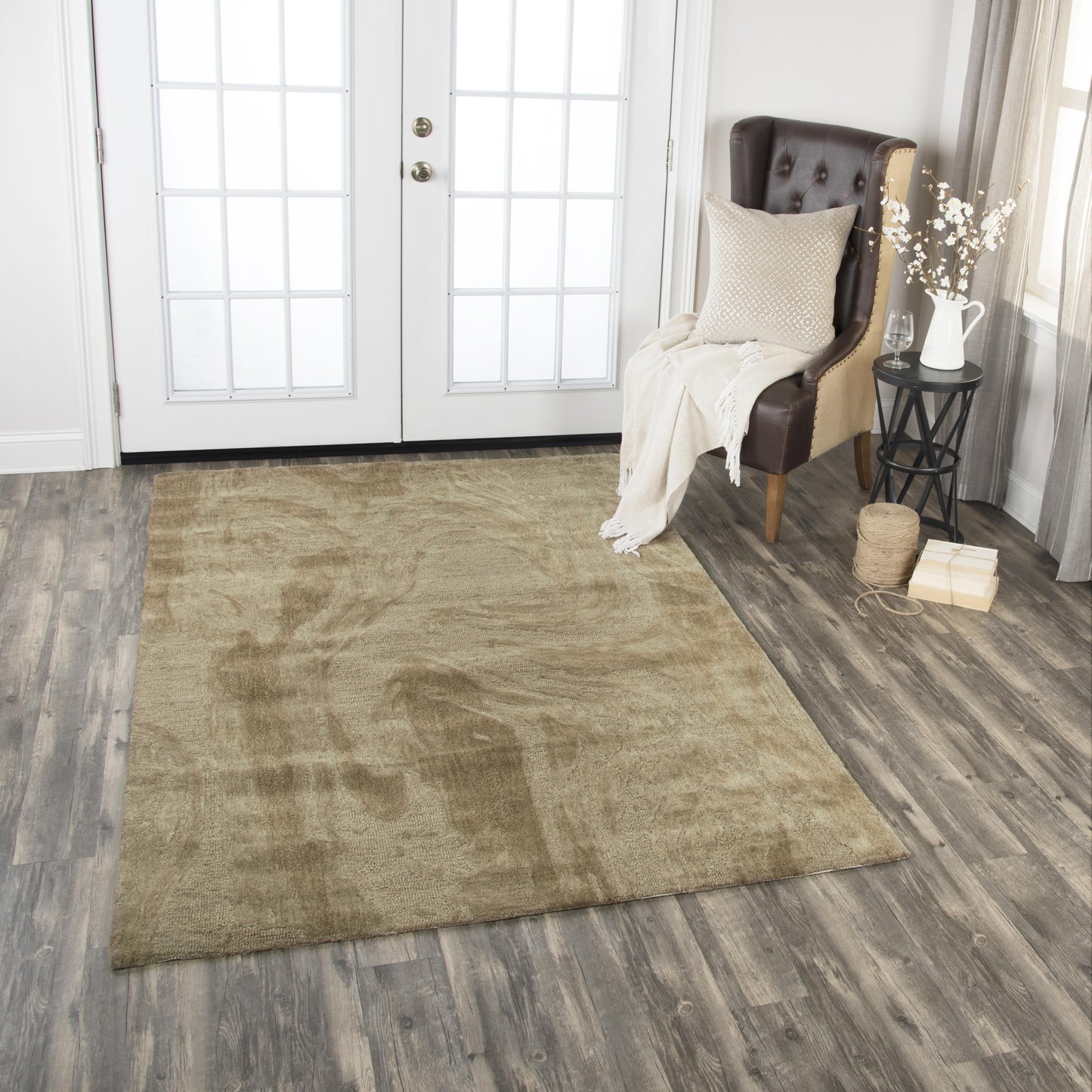 Fifth Avenue FA120B Brown Hand-Tufted Rug - Rizzy