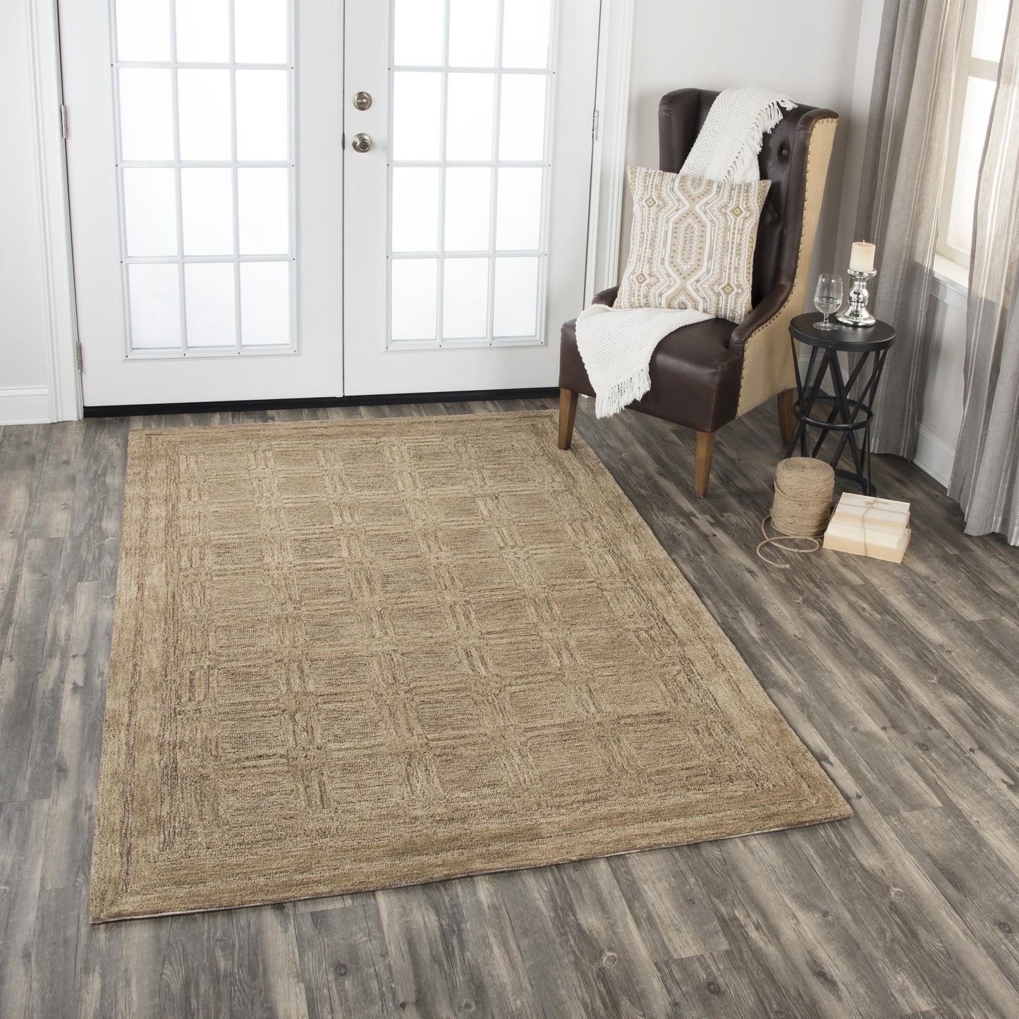 Fifth Avenue FA129B Brown Hand-Tufted Rug - Rizzy