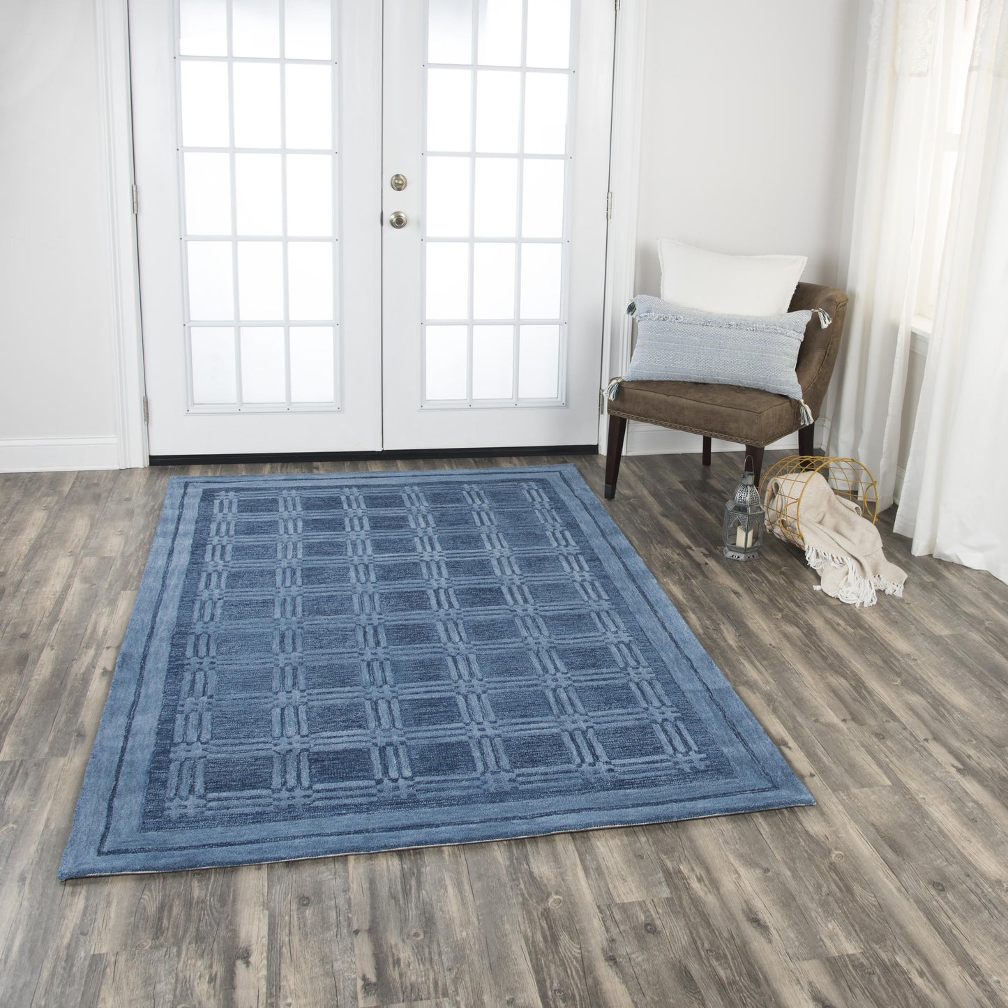Fifth Avenue FA140B Blue Hand-Tufted Rug - Rizzy