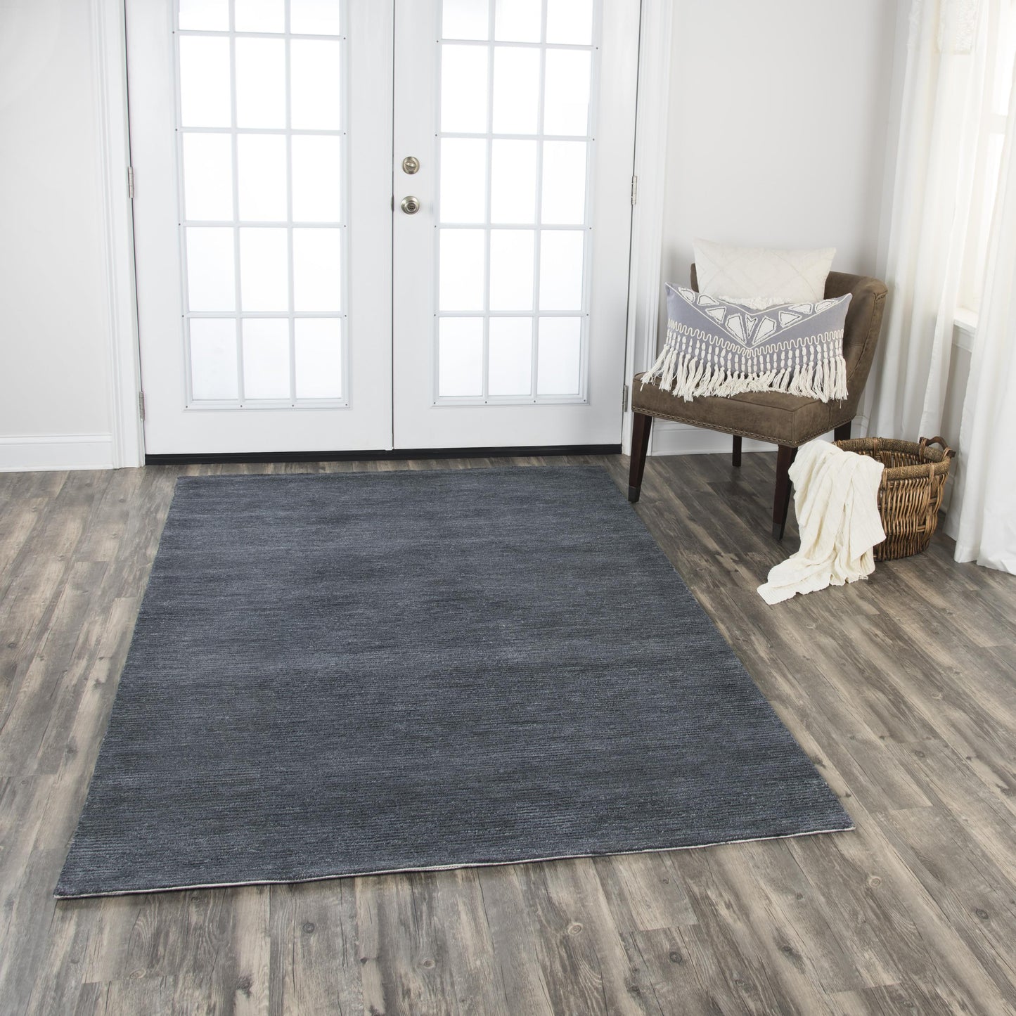 Fifth Avenue FA152B Dark Gray Hand-Tufted Rug - Rizzy