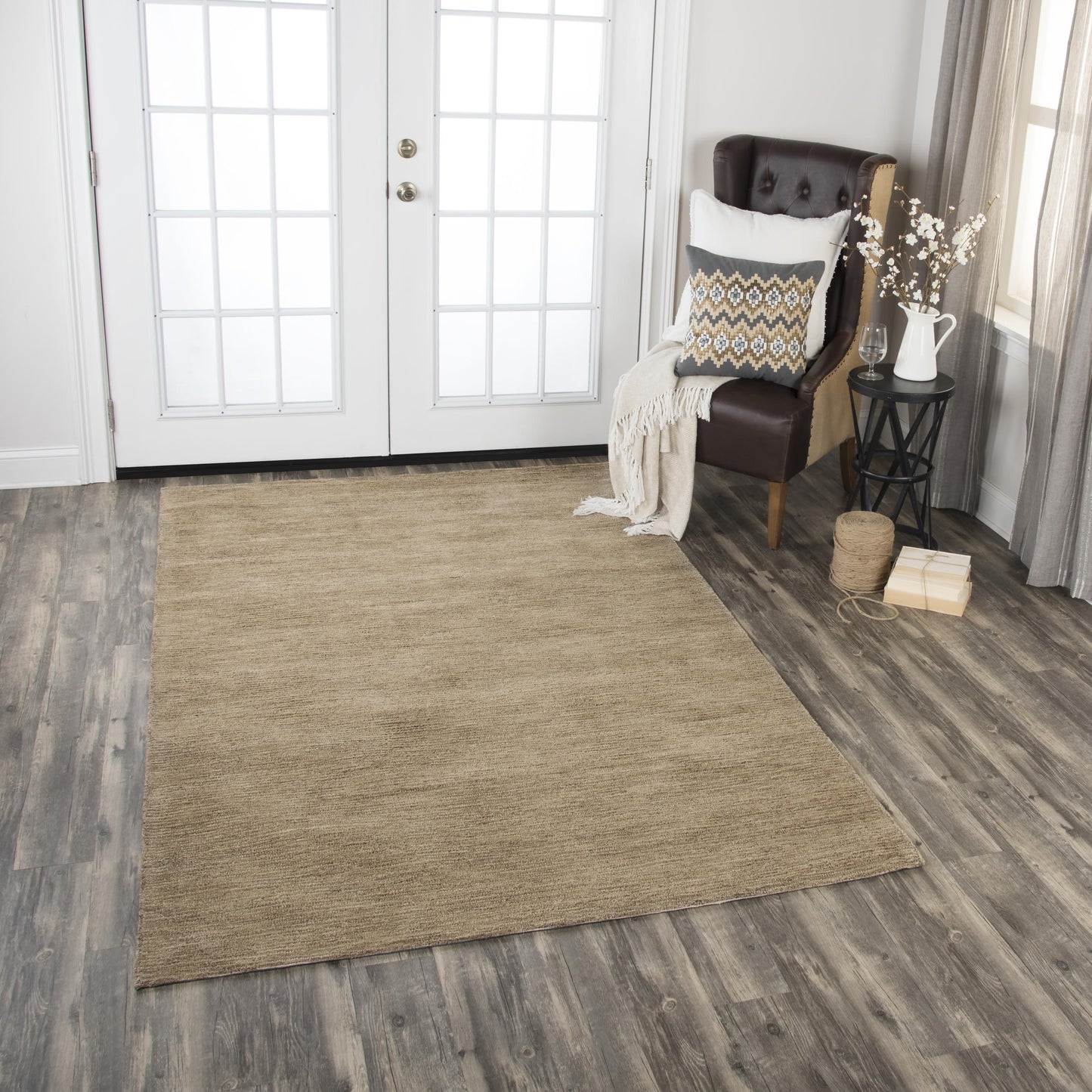 Fifth Avenue FA153B Brown Hand-Tufted Rug - Rizzy