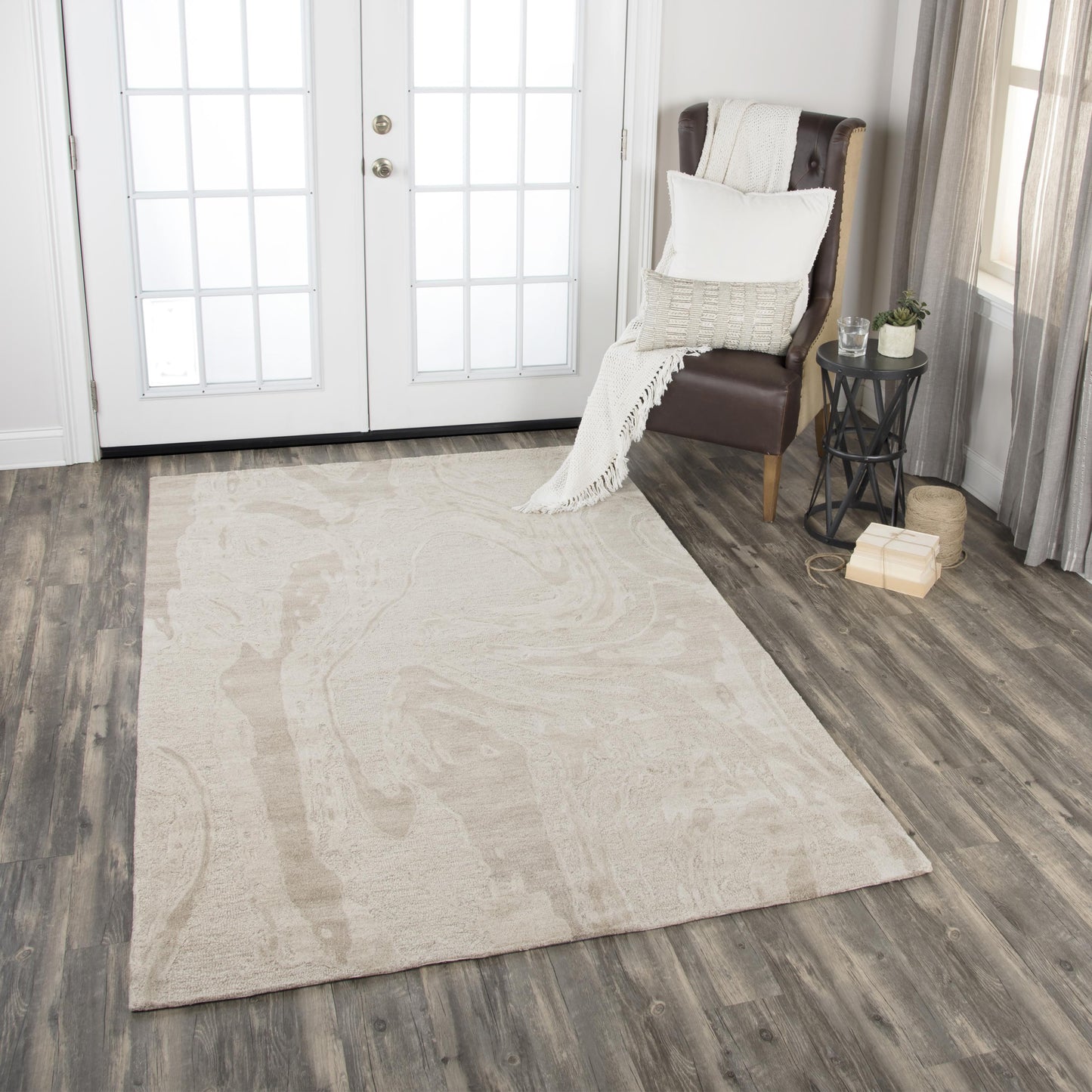 Fifth Avenue FA178B Beige Hand Tufted Rug - Rizzy