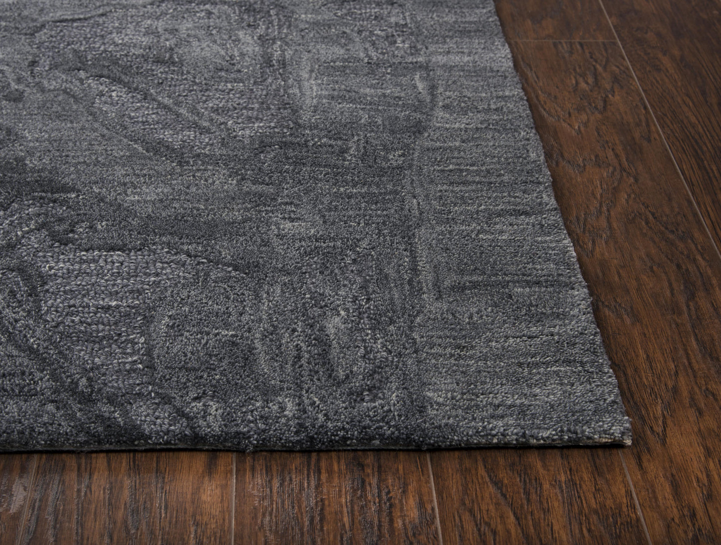Fifth Avenue FA180B Dark Gray Hand-Tufted Rug - Rizzy