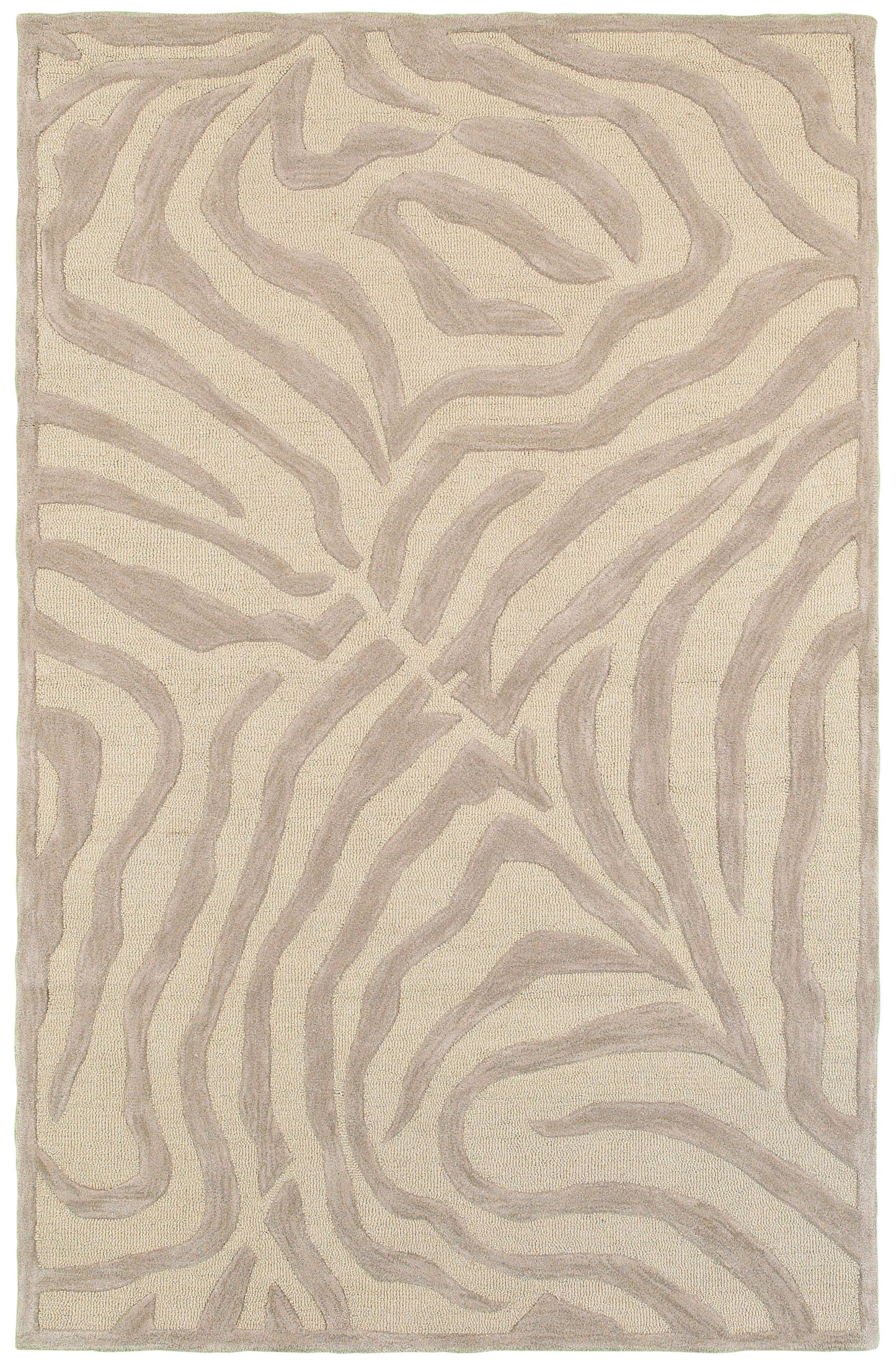 Fashion-02510 Modern Hand-Tufted Taupe/Silver Cotton Indoor Area Rug - LR Home