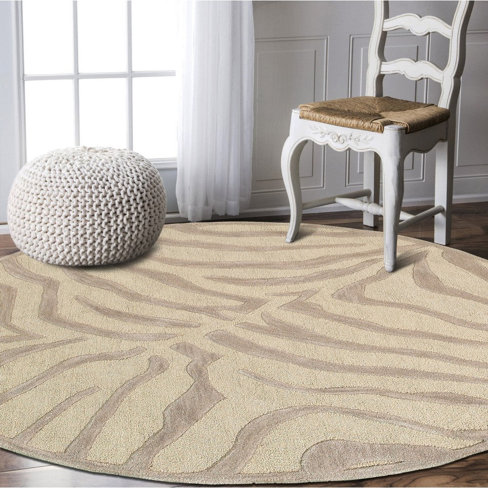 Fashion-02510 Modern Hand-Tufted Taupe/Silver Cotton Indoor Area Rug - LR Home