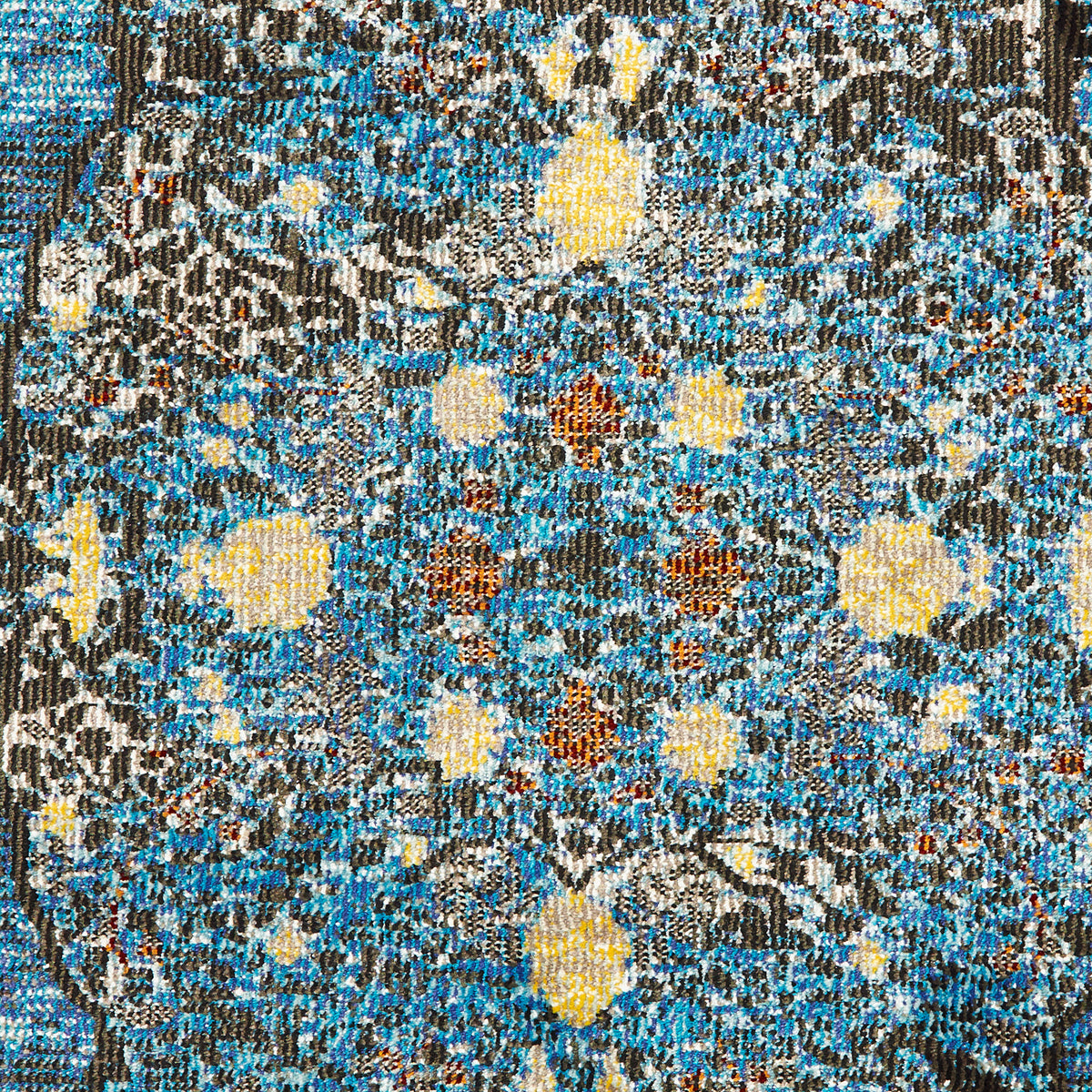 Ox Bay Turquoise/Multicolor Oriental Medallion Indoor Area Rug - color swatch