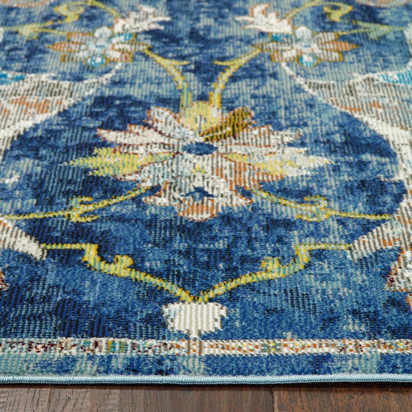 GALAC-81273 Classic/Traditional Machine Made Navy/Multi Polypropylene Indoor Area Rugs - LR Home