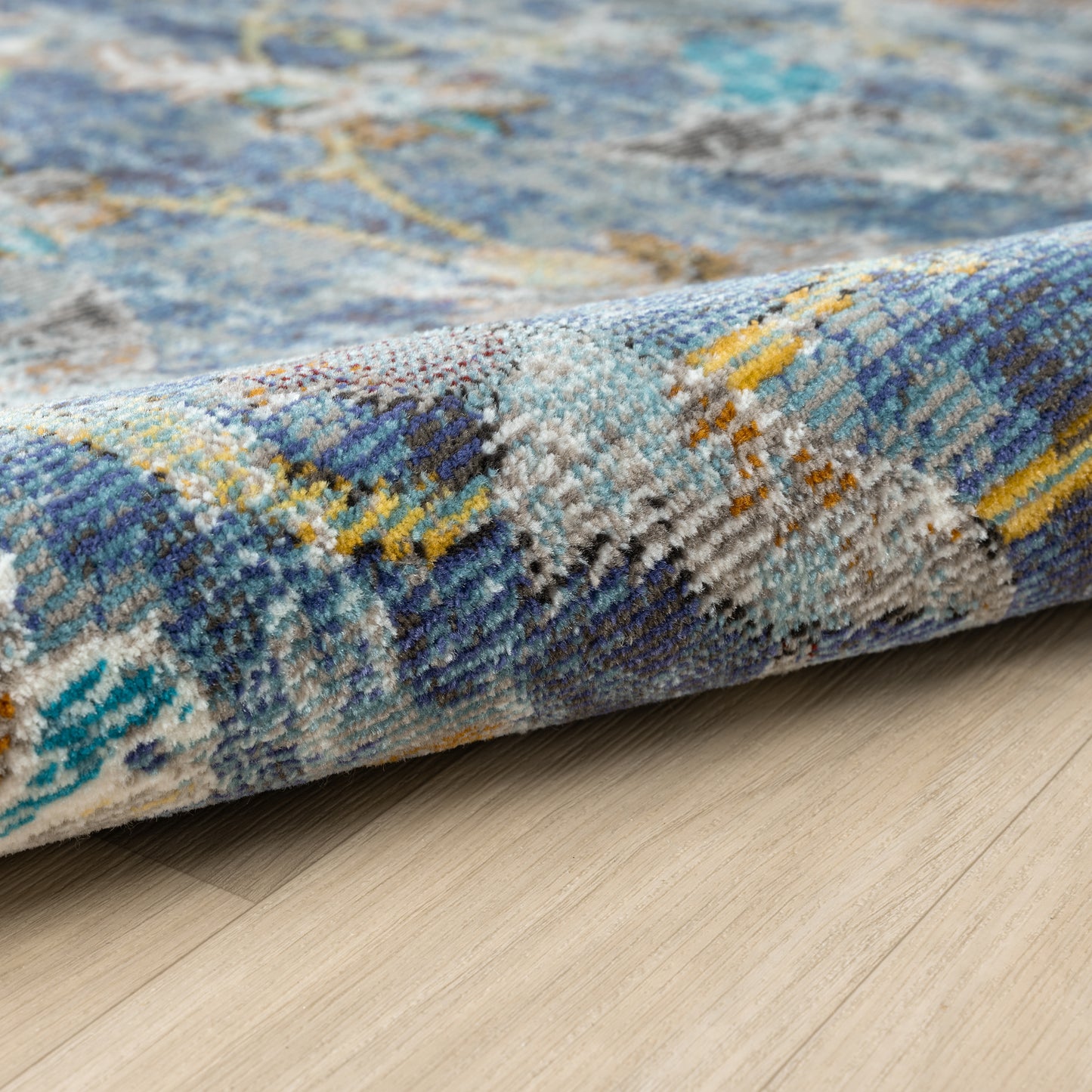 GALAC-81273 Classic/Traditional Machine Made Navy/Multi Polypropylene Indoor Area Rugs - LR Home