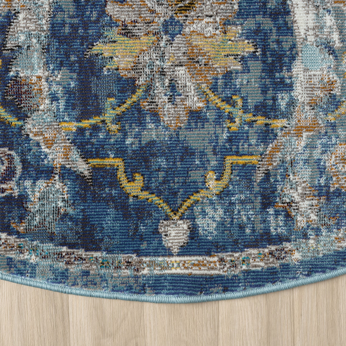 GALAC-81273 Classic/Traditional Machine Made Navy/Multi Polypropylene Indoor Area Rugs - LR Home