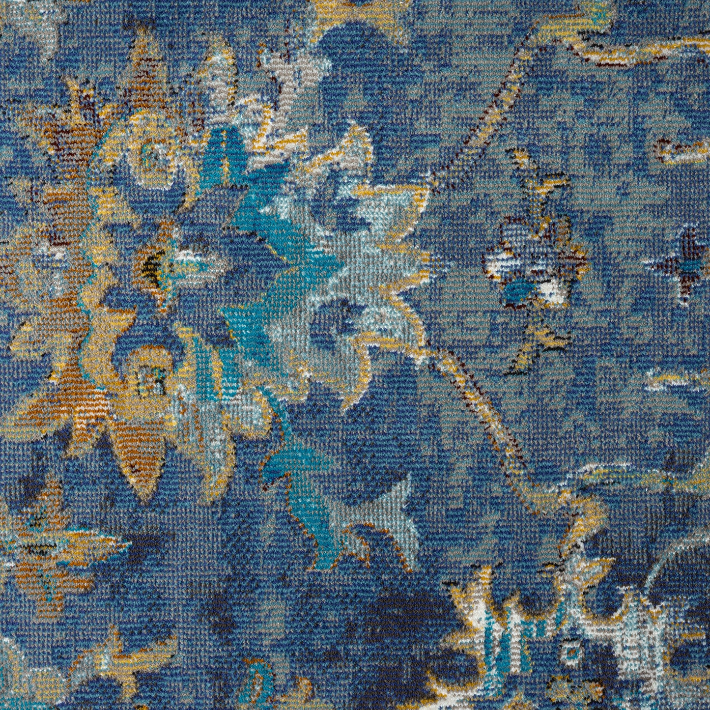 GALAC-81275 Classic/Traditional Machine Made Indigo/Multi Polypropylene Indoor Area Rugs - LR Home