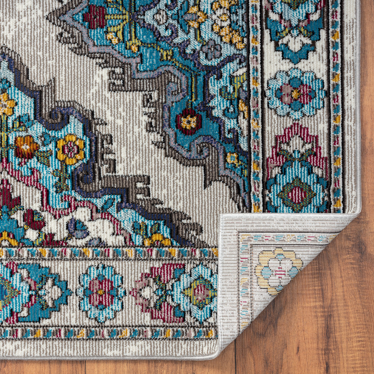 Mosaic Renaissance Traditional Gala Area Rug - close-up detail