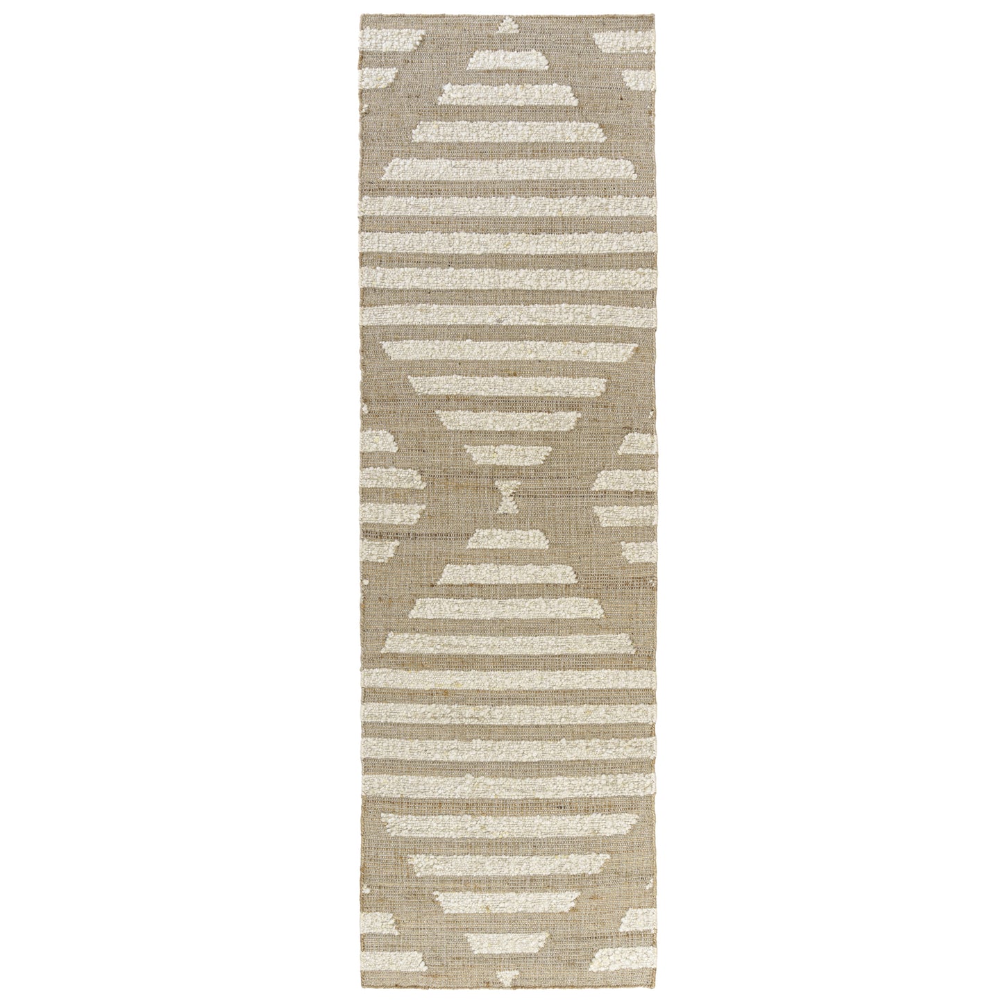Geoblend-82517 Farmhouse Hand-Woven Natural/Ivory Cotton Indoor Area Rug - LR Home