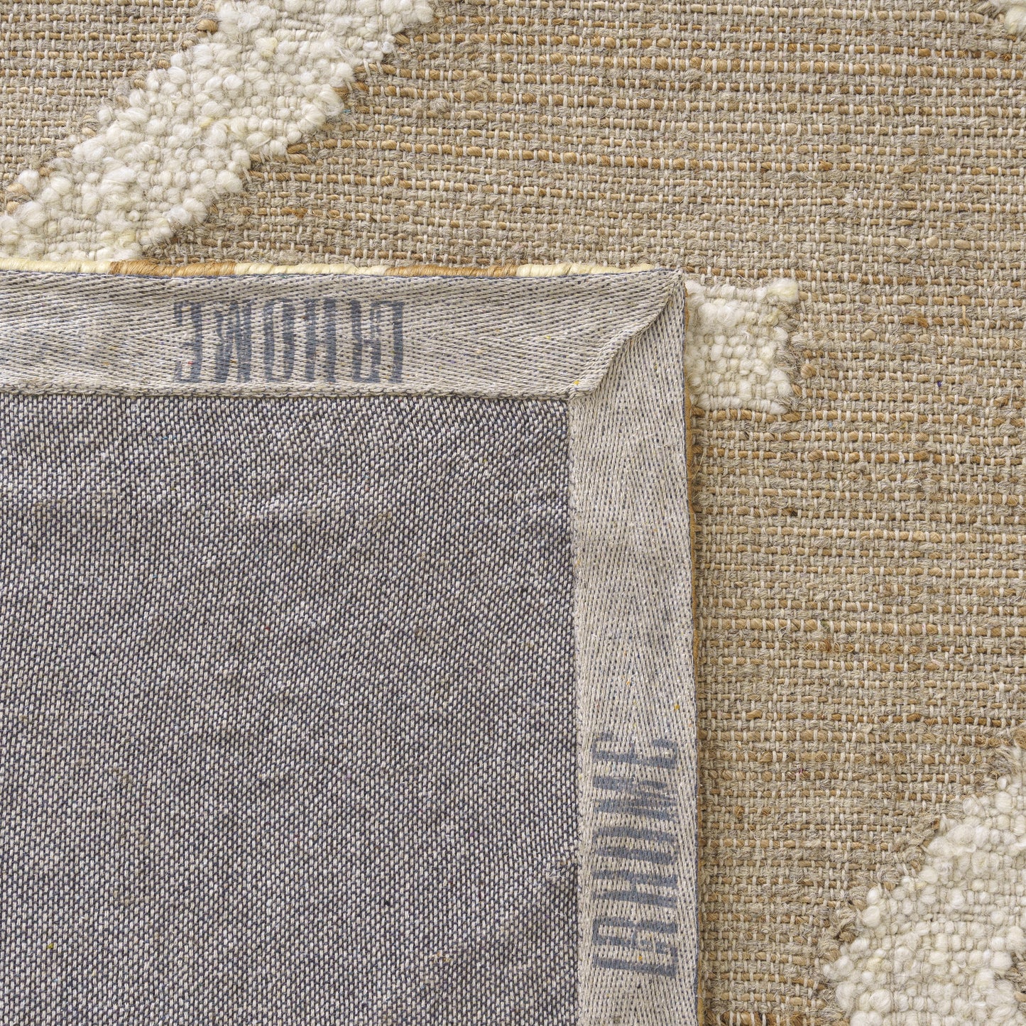 Geoblend-82522 Farmhouse Hand-Woven Natural/Ivory Cotton Indoor Area Rug - LR Home