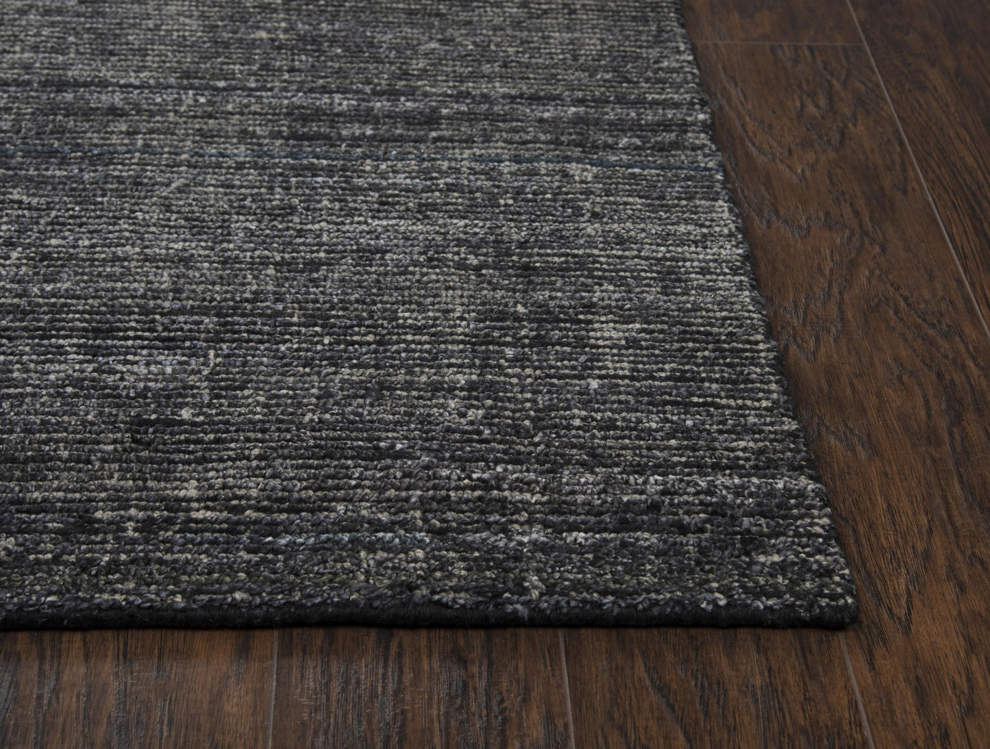 Grand Haven GH724A Black Hand-Loomed Rug - Rizzy
