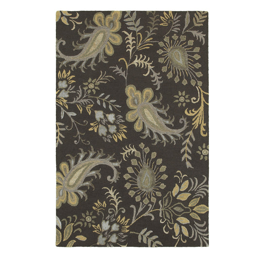 Glamour-06013 Bohemian/Eclectic Hand-Tufted Smoke Gray Cotton Indoor Area Rug - LR Home