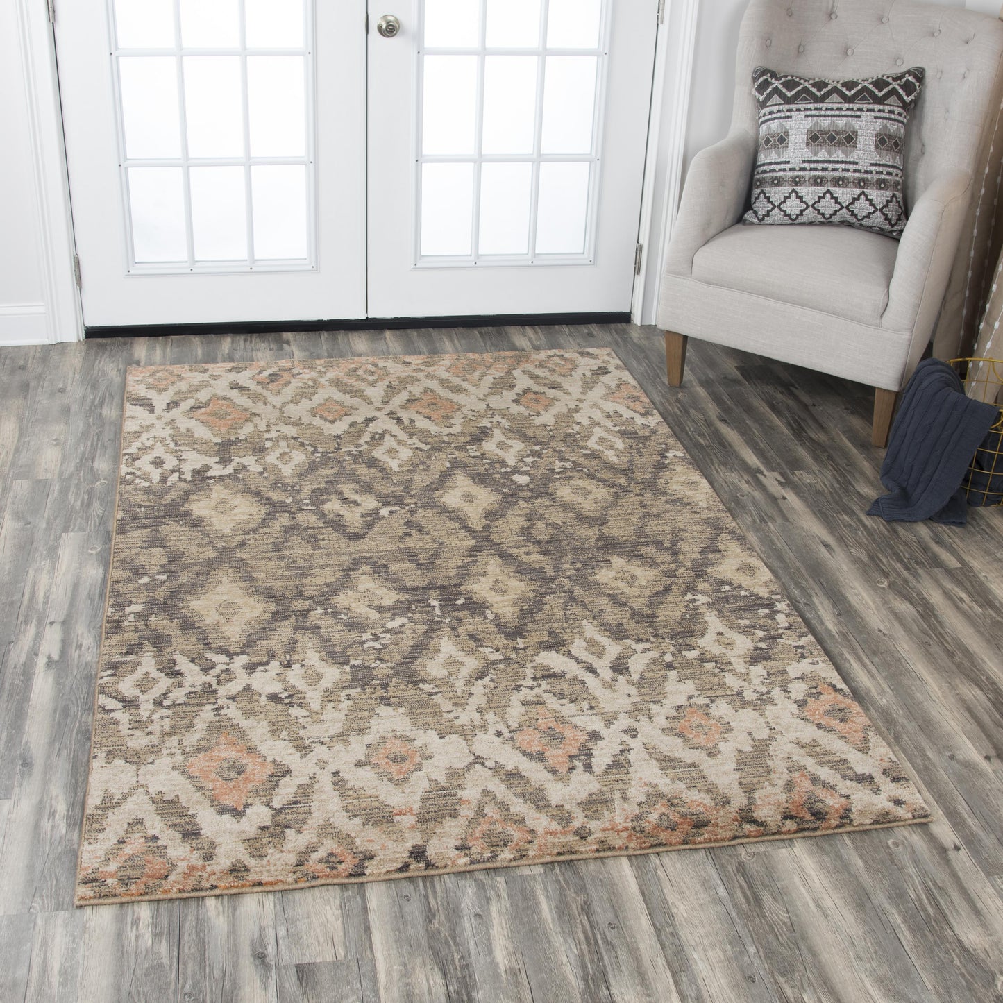 Gossamer GS6795 Brown Hybrid Rug - Rizzy