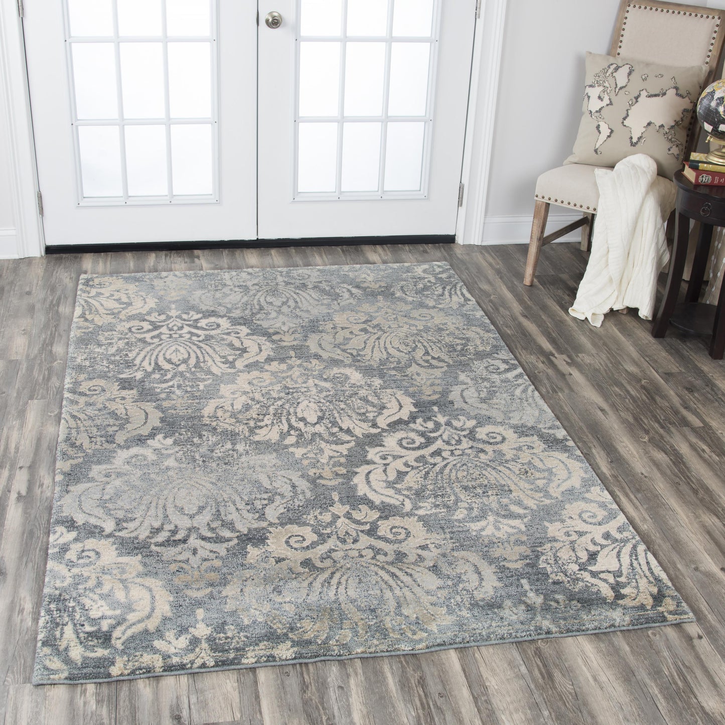 Gossamer GS7220 Dark Gray Hybrid Rug - Rizzy