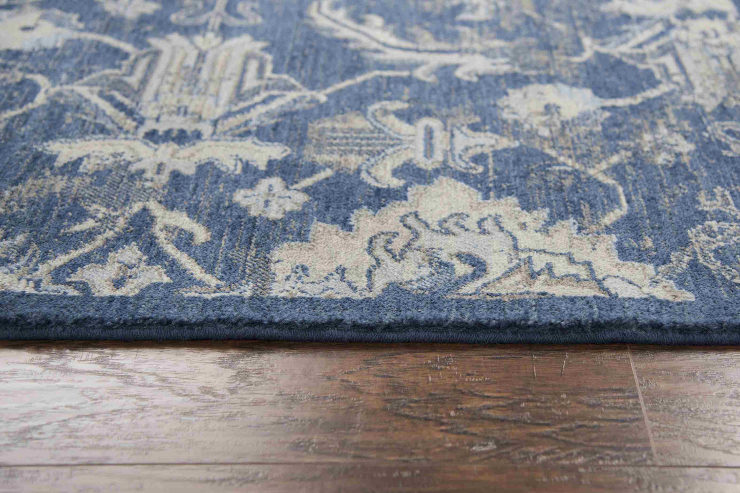 Gossamer GS7226 Dark Blue Hybrid Rug - Rizzy
