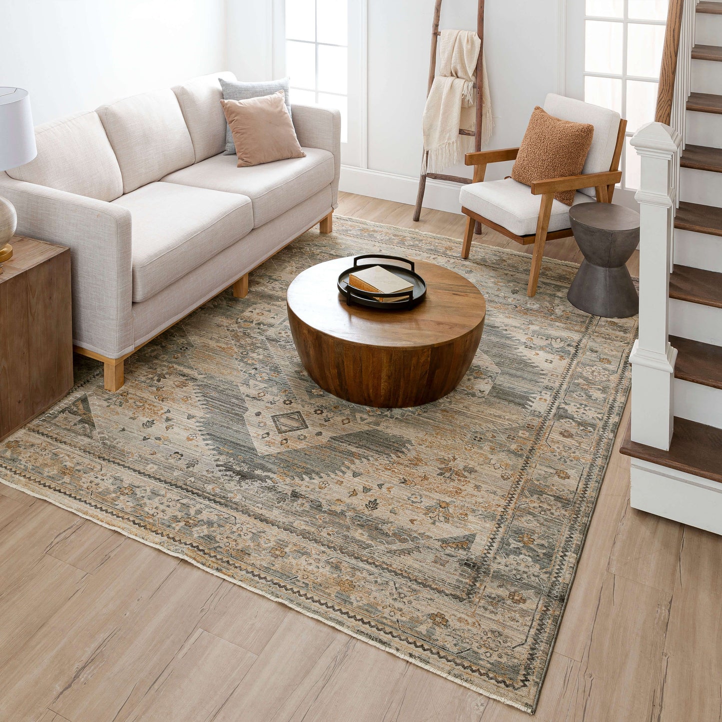 Gamin Grey Area Rug - Karastan