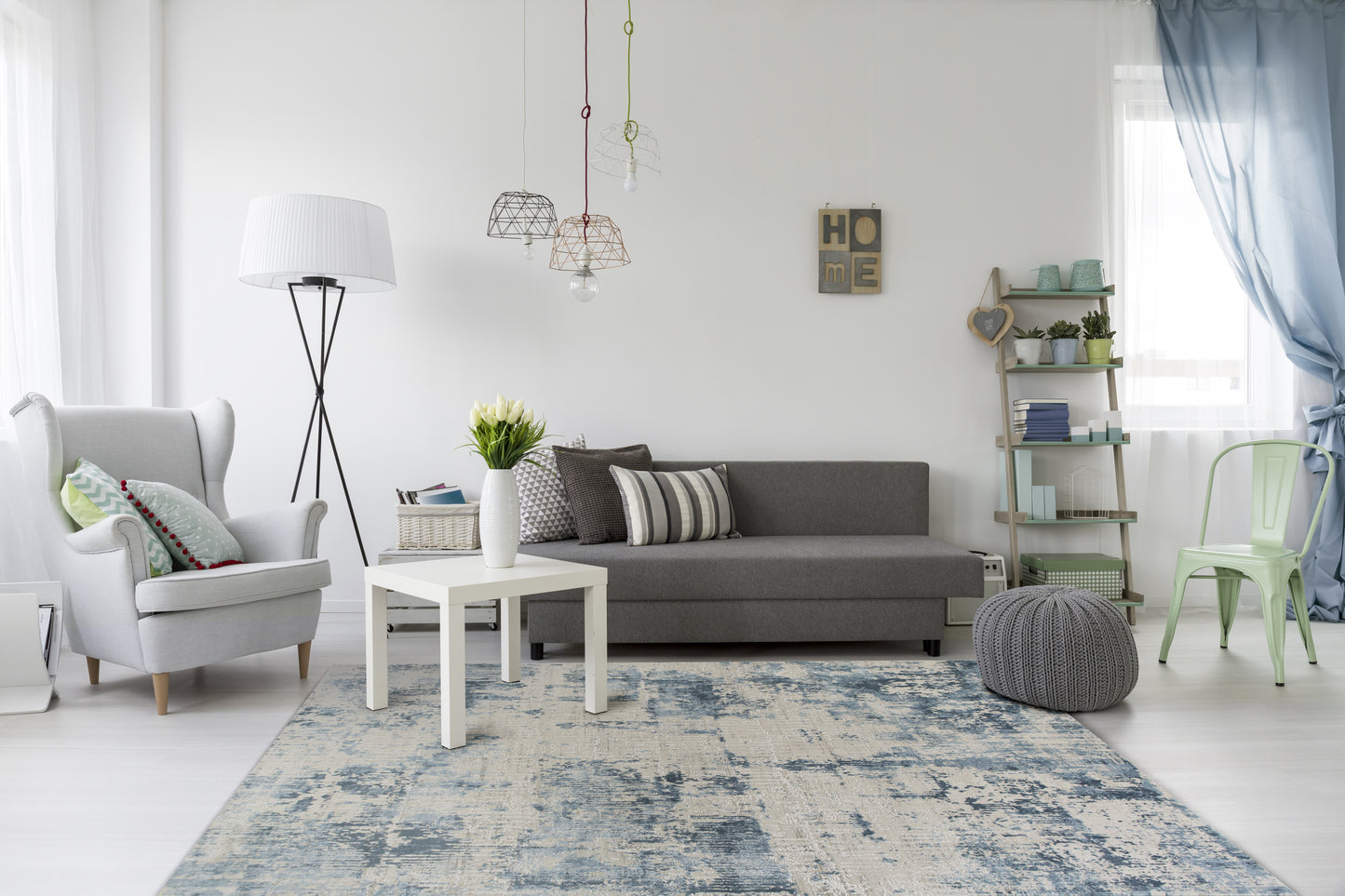 Generations 7007 Ivory/Blue Grace