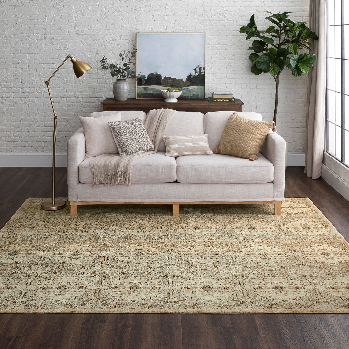 Gloriana Cream Area Rug - Karastan
