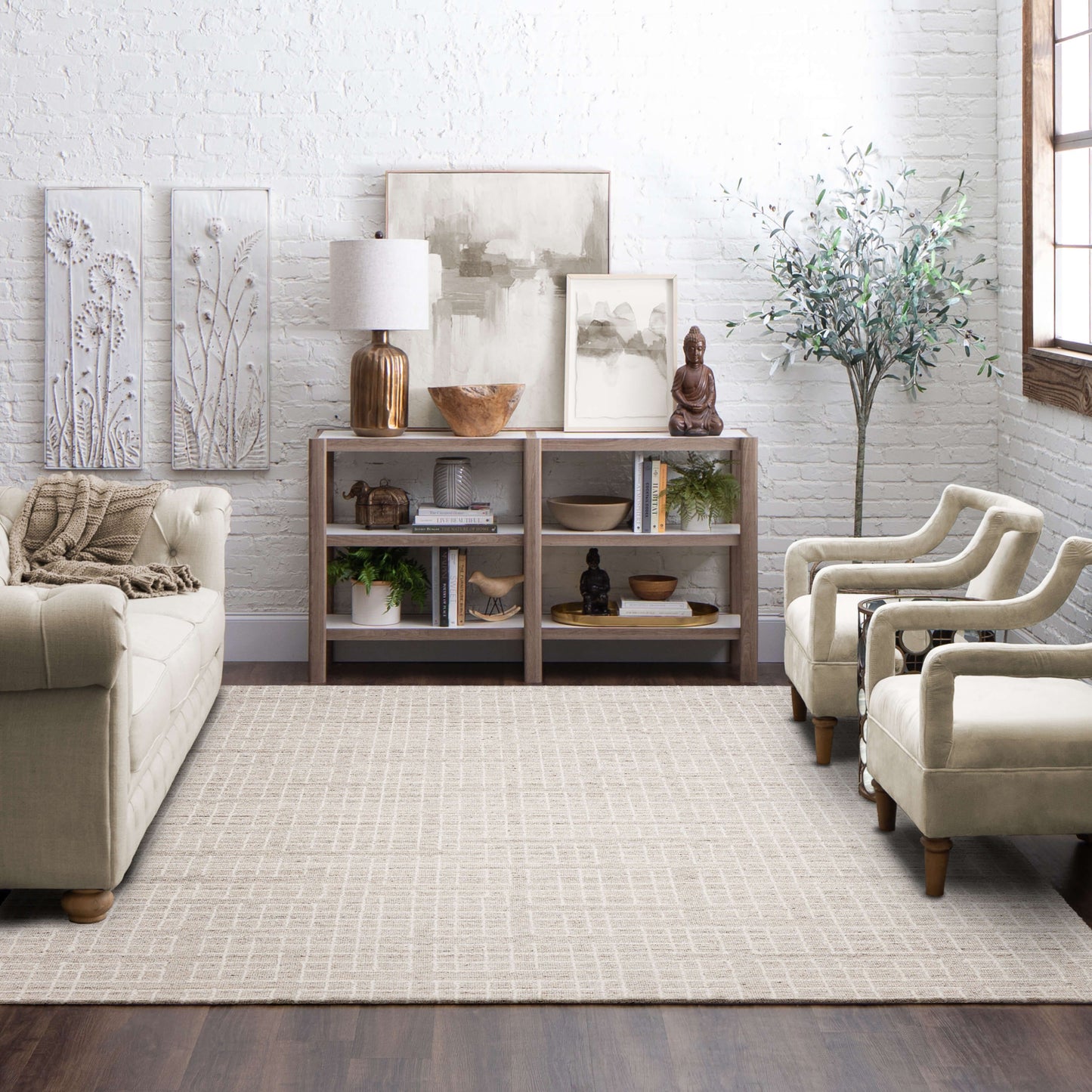 Groveland Ivory Beige Area Rug - Karastan
