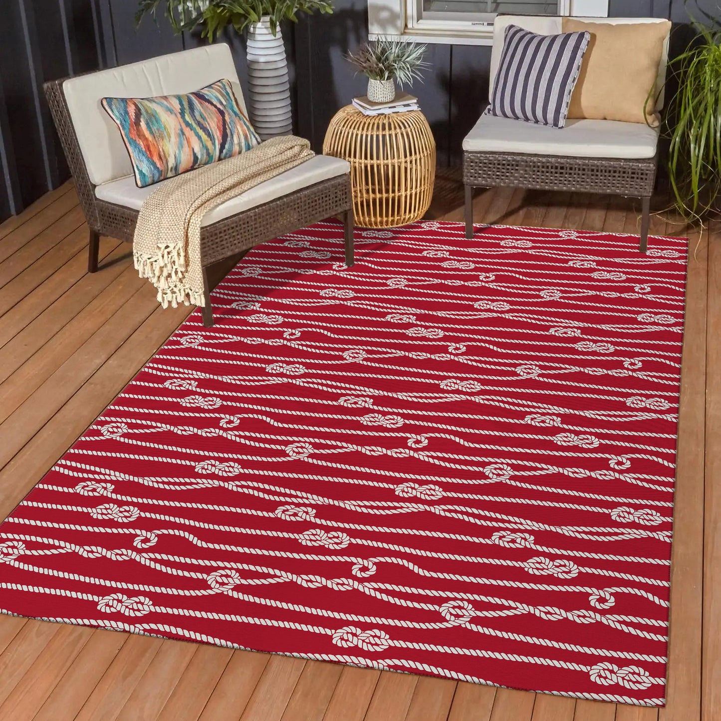 Machine Made Harbor HA7 Red - Dalyn Rugs