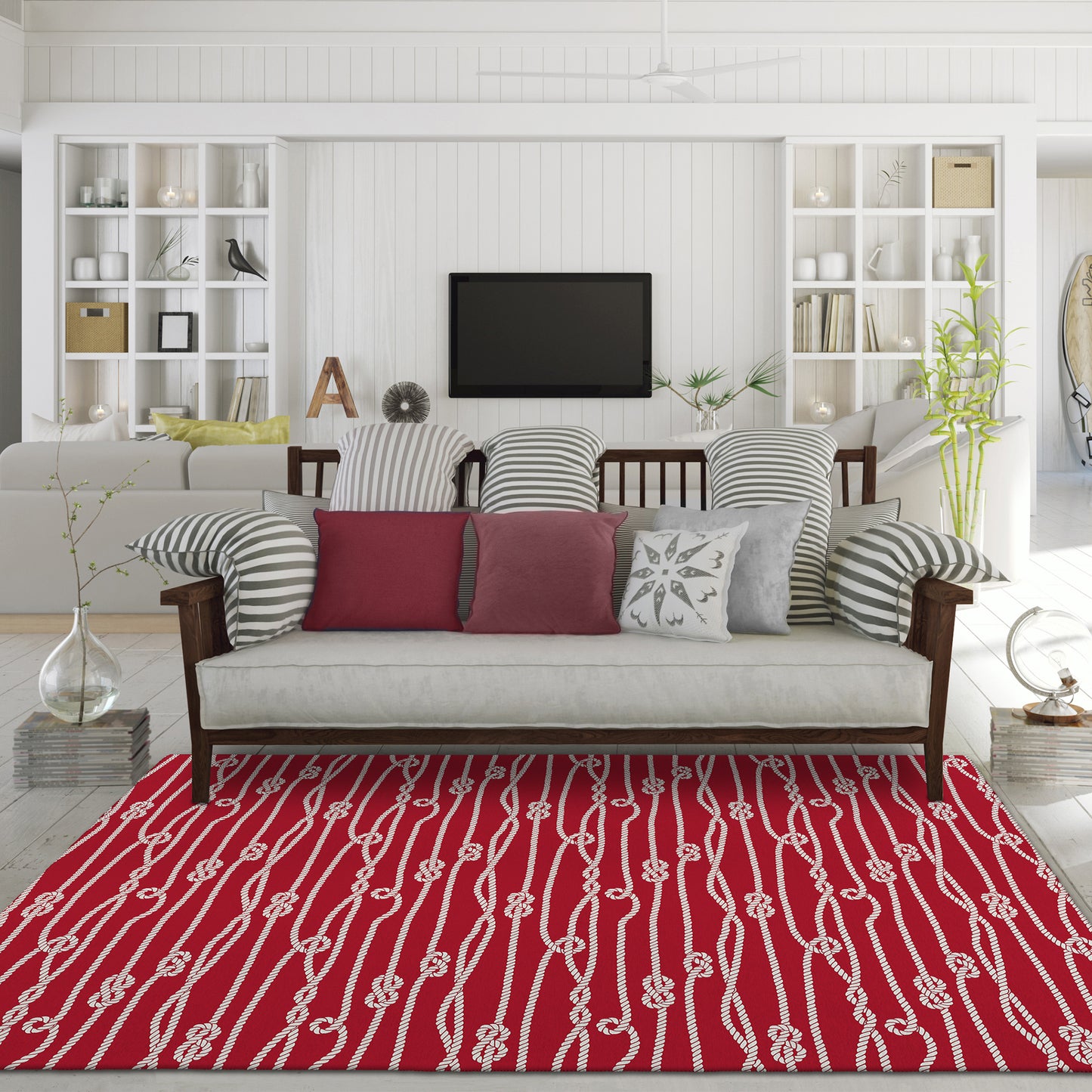 Machine Made Harbor HA7 Red - Dalyn Rugs