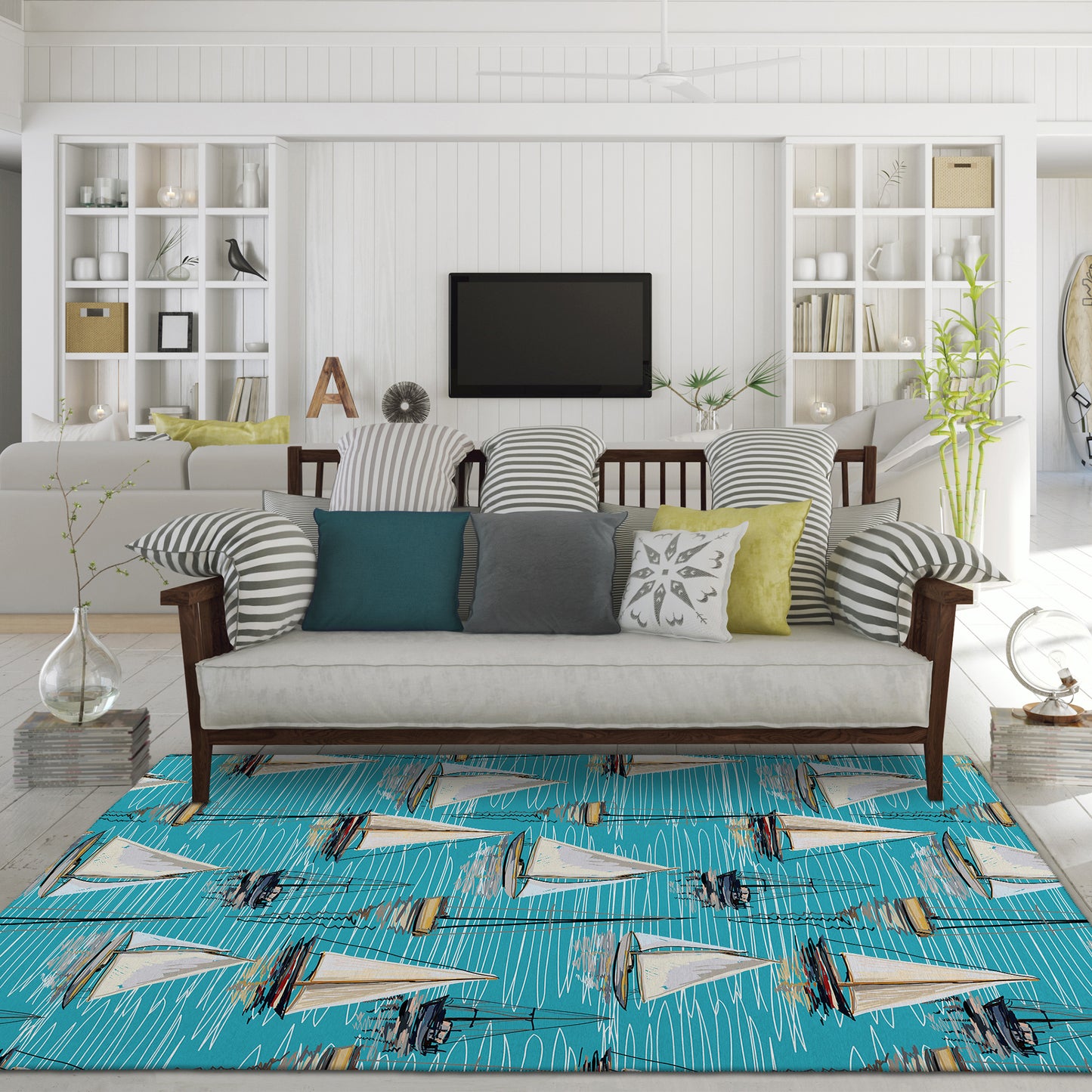 Machine Made Harbor HA8 Teal - Dalyn Rugs