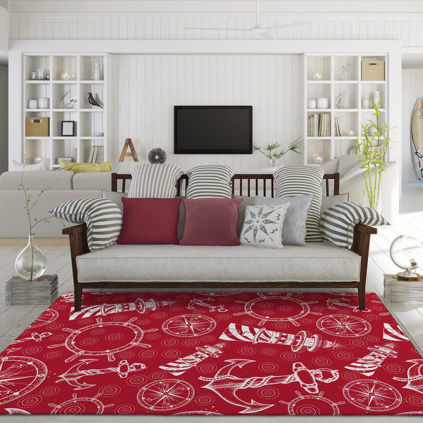 Machine Made Harbor HA9 Red - Dalyn Rugs