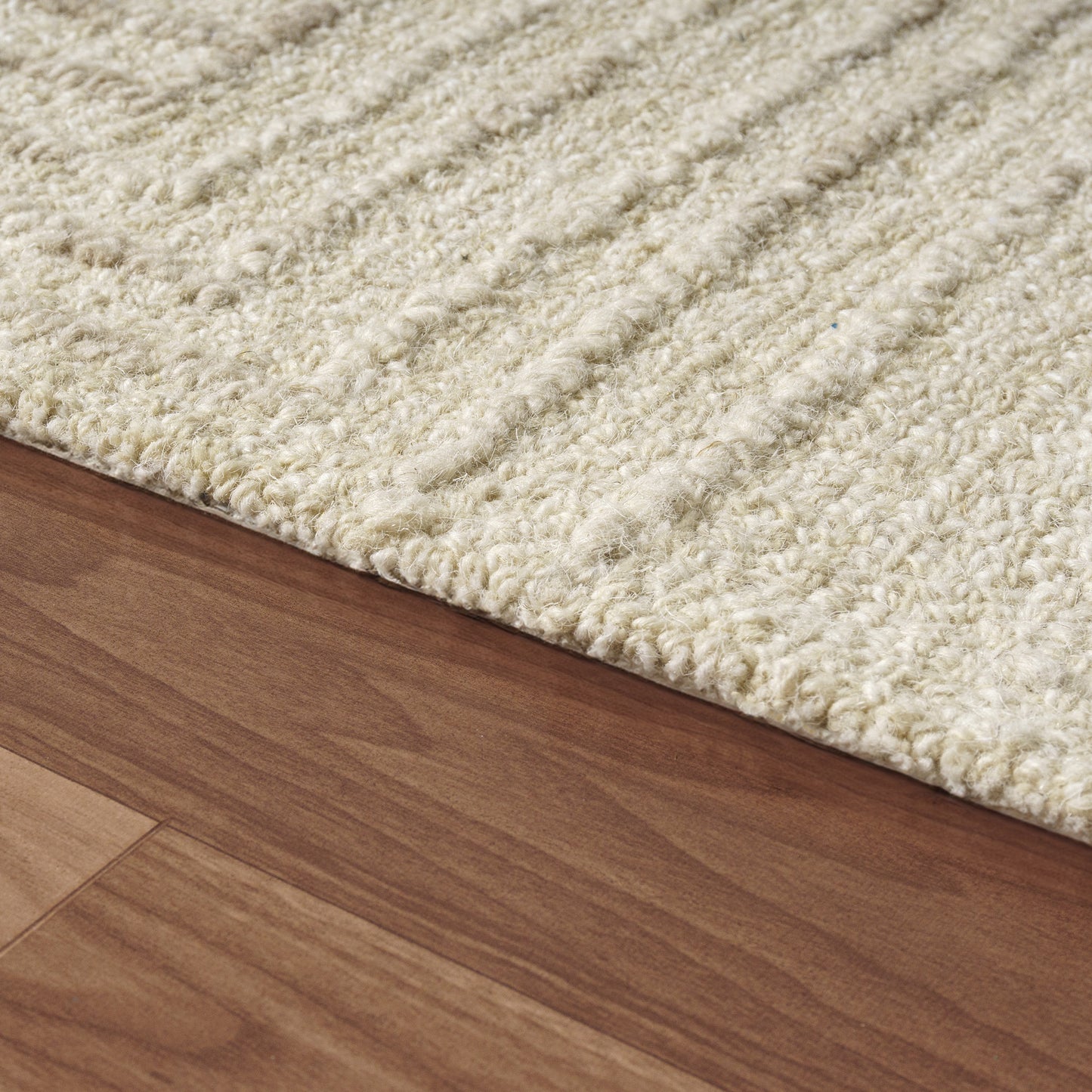 Haze-82445 Casual Hand-Tufted Beige/Cream Cotton Indoor Area Rug - LR Home