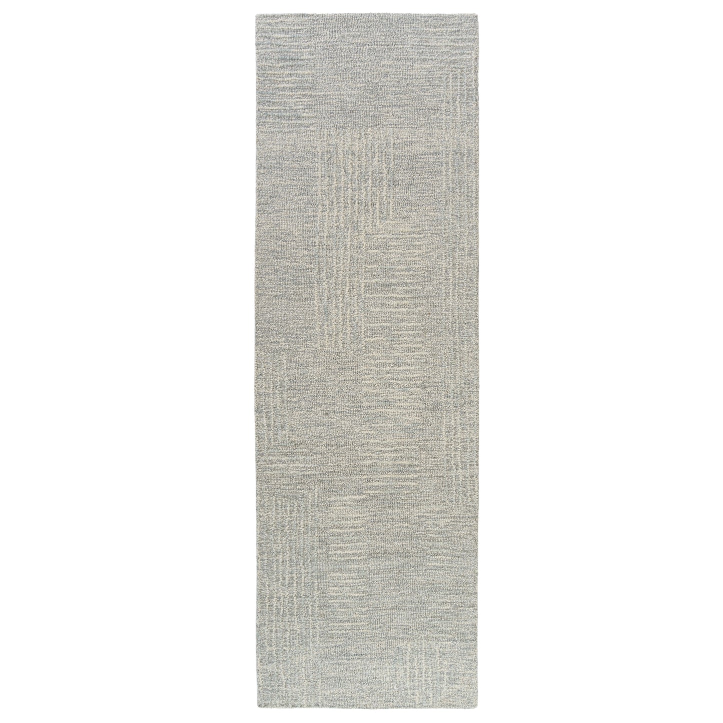 Haze-82447 Casual Hand-Tufted Light Gray/ Ivory Cotton Indoor Area Rug - LR Home