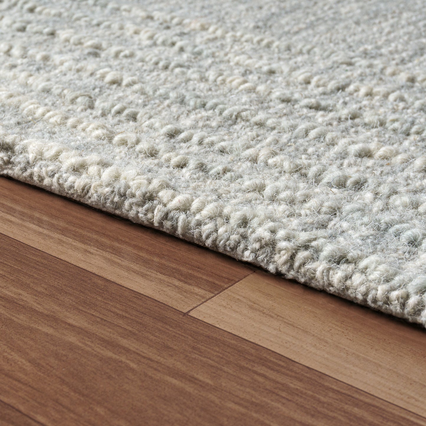 Haze-82447 Casual Hand-Tufted Light Gray/ Ivory Cotton Indoor Area Rug - LR Home
