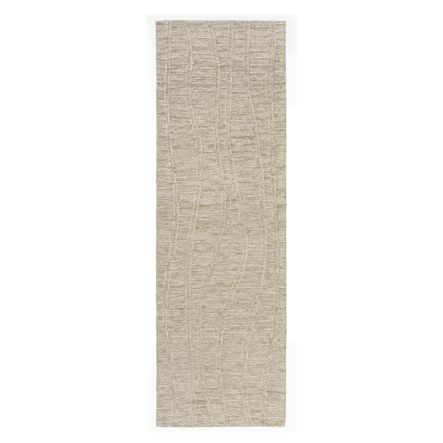 Haze-82448 Casual Hand-Tufted Light Taupe/Cream Cotton Indoor Area Rug - LR Home