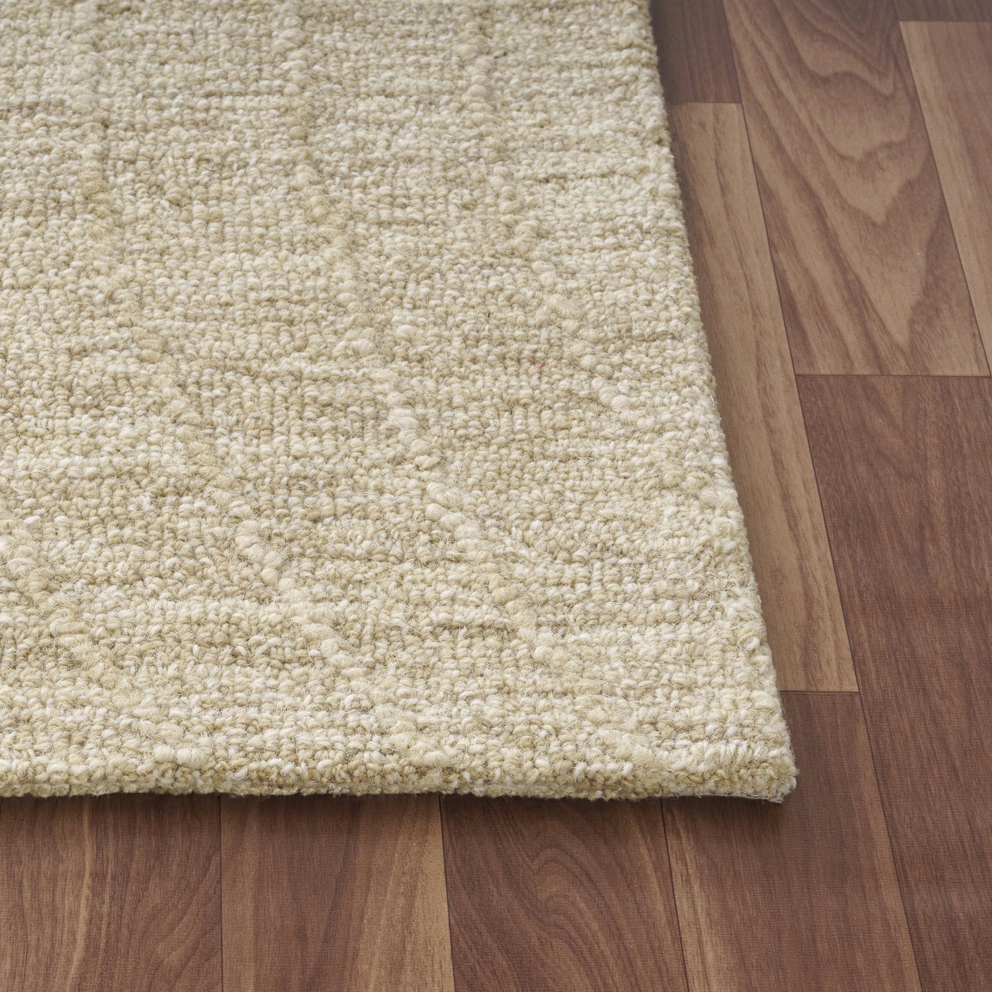 Haze-82449 Casual Hand-Tufted Beige/Cream Cotton Indoor Area Rug - LR Home