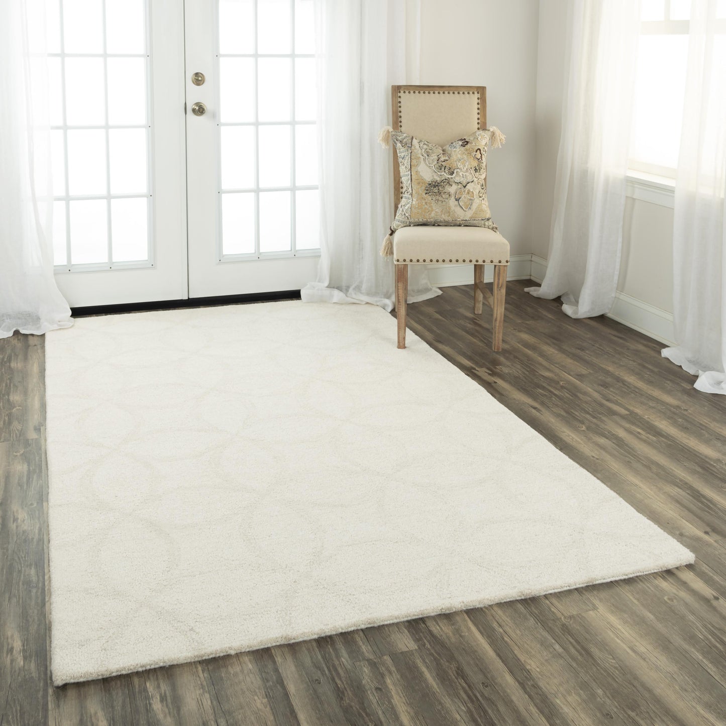 Harmony HMY976 Ivory Hand-Tufted Rug - Rizzy