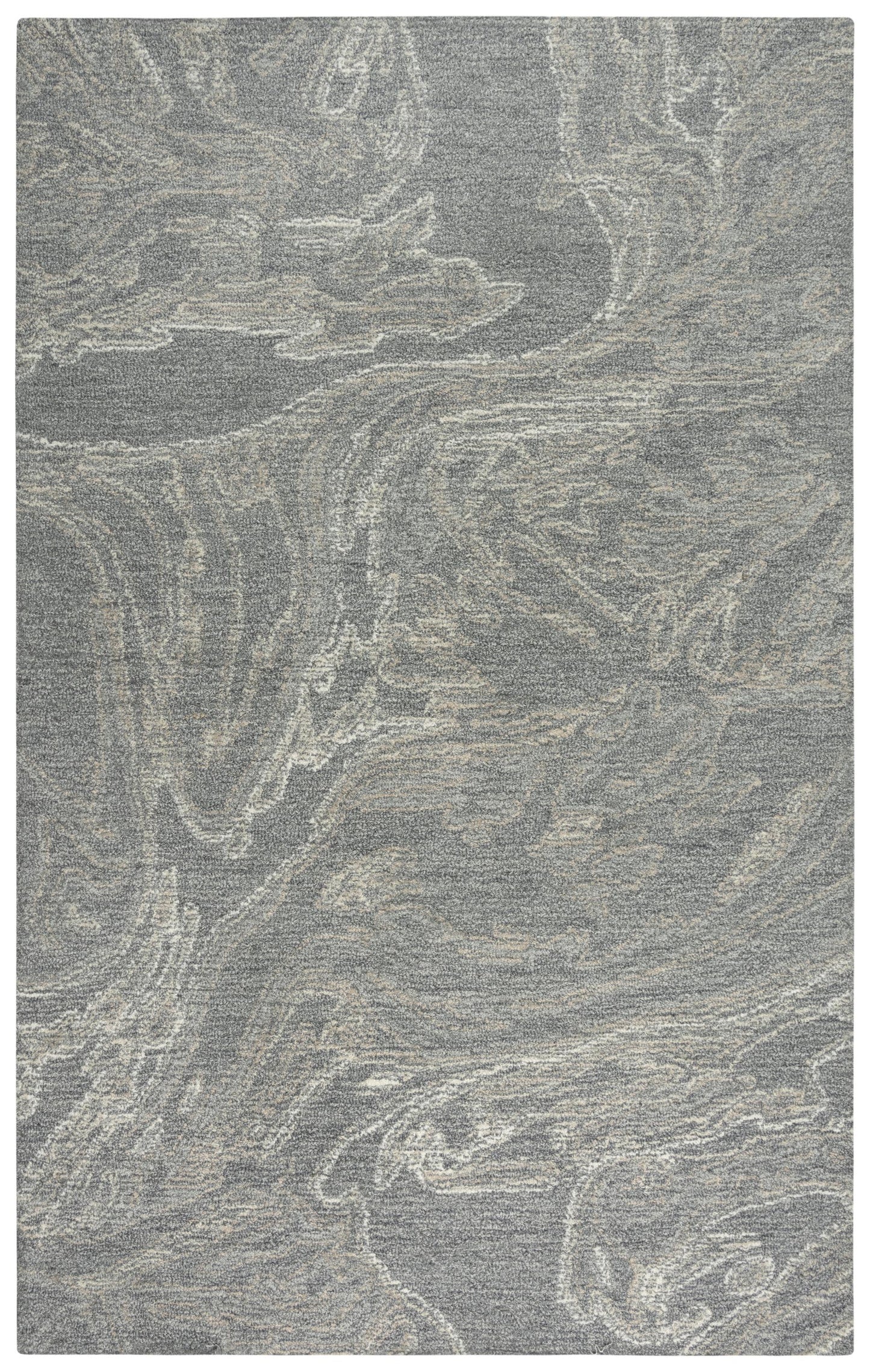 Harmony HMY977 Gray Hand-Tufted Rug - Rizzy
