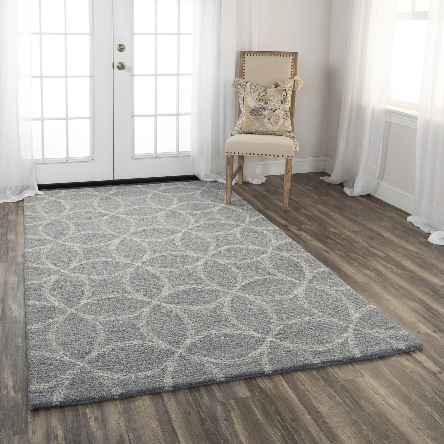 Harmony HMY979 Gray Hand-Tufted Rug - Rizzy