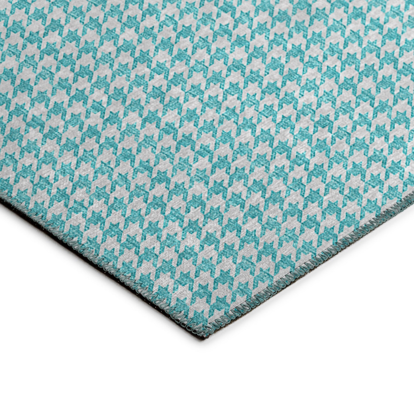 Machine Made Hinton HN1 Aqua - Dalyn Rugs